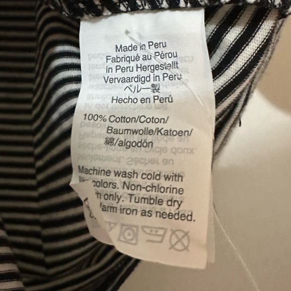 NWT Madewell Stripe Cotton Front Knot Crewneck Short Sleeve T-Shirt Size S - Picture 7 of 8